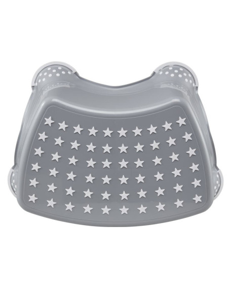 BN-4052396045000,Inaltator de baie antiderapant, Tomek, Cu baza antialunecare, 40.5 x 28.5 x 14 cm, Keeeper, Stars, Nordic Grey