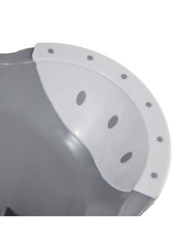 BN-4052396045000,Inaltator de baie antiderapant, Tomek, Cu baza antialunecare, 40.5 x 28.5 x 14 cm, Keeeper, Stars, Nordic Grey