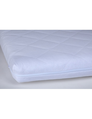 BN-MAT_LTX_140,Saltea pentru patut YappyLatex din cocos si latex, YappyKids, 140x70x8 cm, Alb