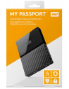HDD extern WD My Passport, 4TB, 2.5", Negru, USB