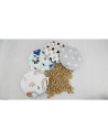 BN-BOC0182,Qmini - Pernuta anticolici umpluta cu samburi de cirese, Cu husa din bumbac, Diametru 14 cm, Pastel Hearts