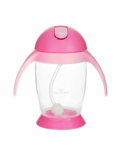 BN-BOC0544,Bocioland - Cana de apa cu pai si manere, 300 ml, 6 luni+, Pink 2