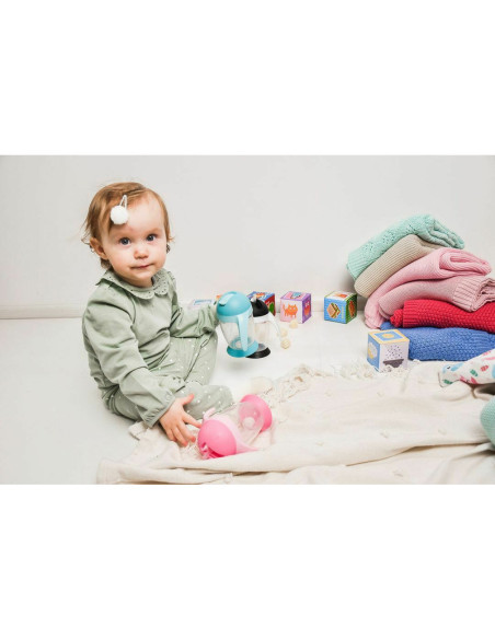 BN-BOC0544,Bocioland - Cana de apa cu pai si manere, 300 ml, 6 luni+, Pink