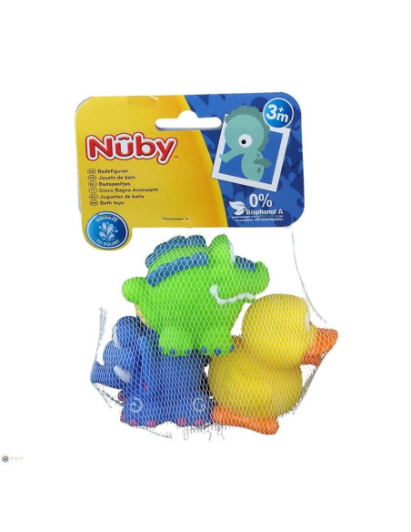 BN-ID6022,Nuby - Jucarii de baie in forma de animaute, Fara BPA, 4+ luni, Multicolor