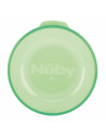 BN-NV0414002BLUE,Nuby - Cana magica, 360°, Cu supapa din silicon, Cu capac, 300 ml, 6+ luni, Albastru/Verde