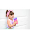 BN-NV0414002PINK,Nuby - Cana magica, 360°, Cu supapa din silicon, Cu capac, 300 ml, 6+ luni, Roz/Mov
