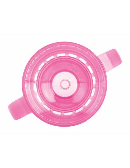 BN-NV0414019PINK,Nuby - Cana cu manere, 360°, Din materialul ecologic tritan, Rezistenta, 240 ml, 6 luni+, Roz