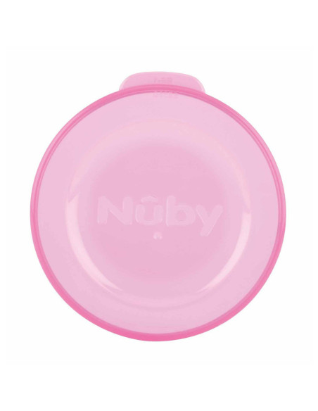 BN-NV0414019PINK,Nuby - Cana cu manere, 360°, Din materialul ecologic tritan, Rezistenta, 240 ml, 6 luni+, Roz