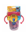 BN-NV0414019PINK,Nuby - Cana cu manere, 360°, Din materialul ecologic tritan, Rezistenta, 240 ml, 6 luni+, Roz