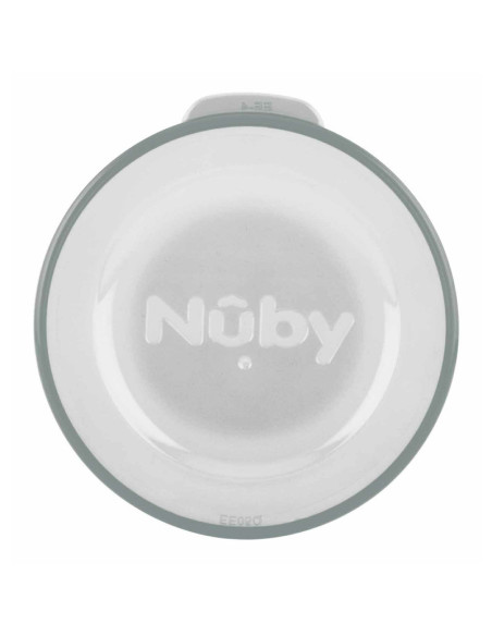 BN-NV0414019GREY,Nuby - Cana cu manere, 360°, Din materialul ecologic tritan, Rezistenta, 240 ml, 6 luni+, Gri