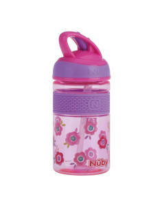 BN-NV0414024PINK,Nuby - Cana 2 in 1, Cu pai incorporat, Din materialul ecologic tritan, Rezistenta, 360 ml, 3+ ani, Roz