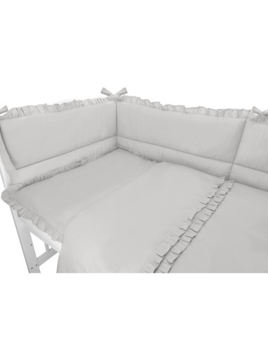 BN-6426972022927,MimiNu - Set lenjerie patut 5 piese, Cu volanase, Cu pilota si perna, Din bumbac certificat Oeko Tex Standard 1 BN-6426972022927,MimiNu - Set lenjerie patut 5 piese, Cu volanase, Cu pilota si perna, Din bumbac certificat Oeko Tex Standard 1