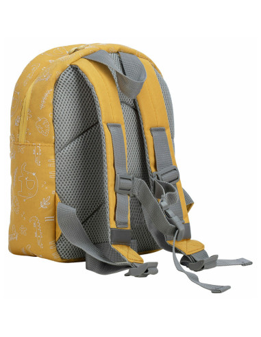 BN-49027,Rucsac pentru copii, Small animals, Cu doua compartimente, Cu bretele reglabile, Dimensiune 21 x 9 x 27 cm, FreeON, Yel