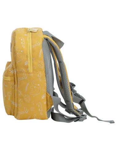 BN-49027,Rucsac pentru copii, Small animals, Cu doua compartimente, Cu bretele reglabile, Dimensiune 21 x 9 x 27 cm, FreeON, Yel