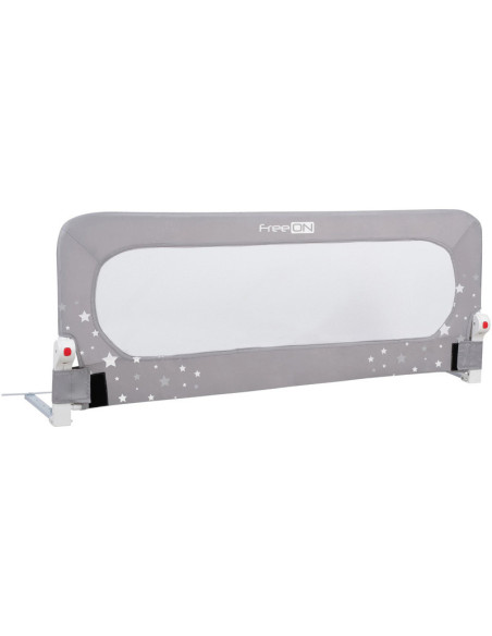 BN-48457,Bariera de protectie pentru pat bebe, Rabatabila, Instalare usoara, Dimensiune 135 x 57 cm, FreeON, Little Stars, Grey BN-48457,Bariera de protectie pentru pat bebe, Rabatabila, Instalare usoara, Dimensiune 135 x 57 cm, FreeON, Little Stars, Grey