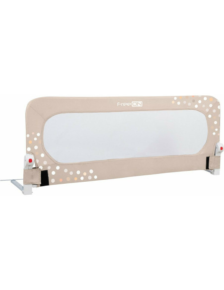 BN-48464,Bariera de protectie pentru pat bebe, Rabatabila, Instalare usoara, Dimensiune 135 x 57 cm, FreeON, Little Dots, Beige BN-48464,Bariera de protectie pentru pat bebe, Rabatabila, Instalare usoara, Dimensiune 135 x 57 cm, FreeON, Little Dots, Beige