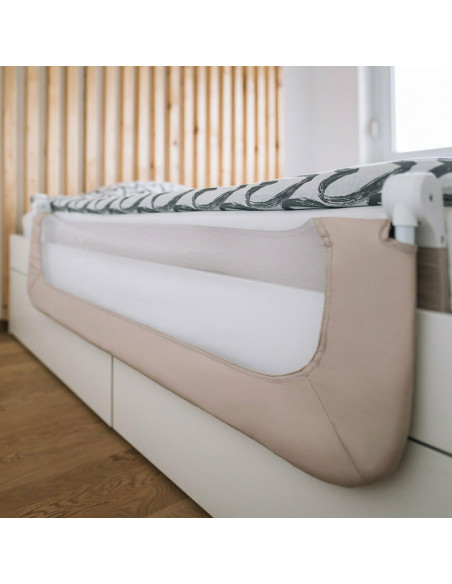 BN-48464,Bariera de protectie pentru pat bebe, Rabatabila, Instalare usoara, Dimensiune 135 x 57 cm, FreeON, Little Dots, Beige BN-48464,Bariera de protectie pentru pat bebe, Rabatabila, Instalare usoara, Dimensiune 135 x 57 cm, FreeON, Little Dots, Beige