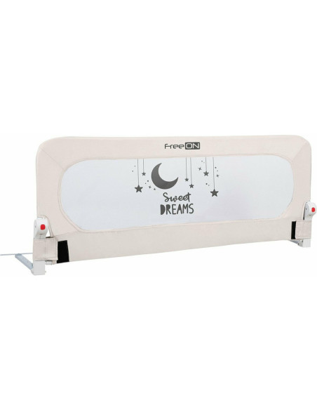 BN-48471,Bariera de protectie pentru pat bebe, Rabatabila, Instalare usoara, Dimensiune 135 x 57 cm, FreeON, Sweet Dreams, Light