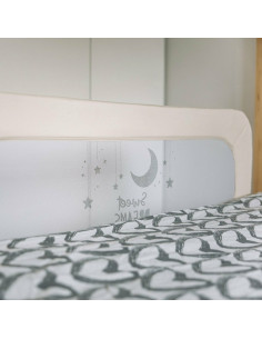 BN-48471,Bariera de protectie pentru pat bebe, Rabatabila, Instalare usoara, Dimensiune 135 x 57 cm, FreeON, Sweet Dreams, Light 2