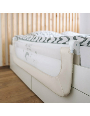 BN-48471,Bariera de protectie pentru pat bebe, Rabatabila, Instalare usoara, Dimensiune 135 x 57 cm, FreeON, Sweet Dreams, Light