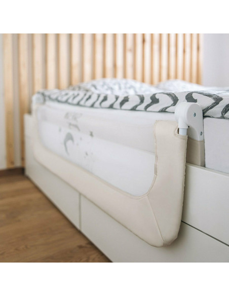 BN-48471,Bariera de protectie pentru pat bebe, Rabatabila, Instalare usoara, Dimensiune 135 x 57 cm, FreeON, Sweet Dreams, Light