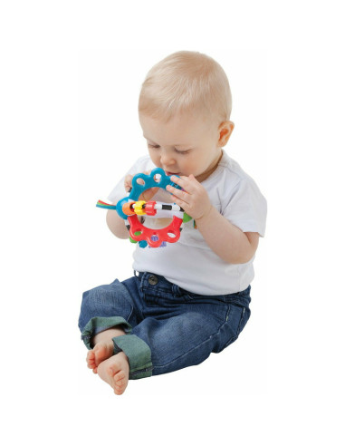 BN-64179,Minge cu activitati pentru bebelusi, Cu diferite texturi si suprafete, 11.5 cm, Explore-a-Ball, Playgro