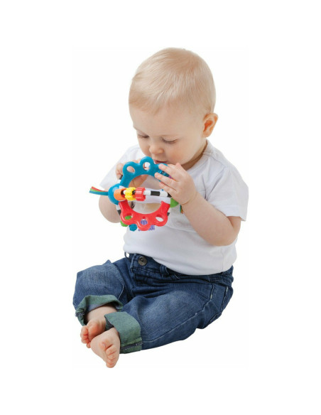 BN-64179,Minge cu activitati pentru bebelusi, Cu diferite texturi si suprafete, 11.5 cm, Explore-a-Ball, Playgro