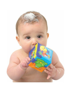 BN-7823,Set 6 cuburi noi pentru baie, Cu animalute marine, Dimesiune 7.5 cm fiecare cub, Soft blockes for bath, Playgro 2