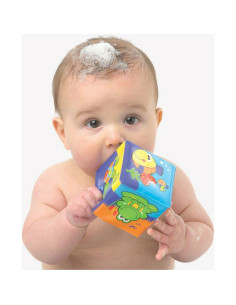 BN-969555,Set 6 cuburi noi pentru baie, Cu litere si cifre, Dimesiune 7.5 cm fiecare cub, Splash and Learn Soft blocks for bath, 2