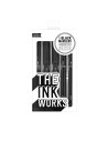 130-036,Markere negre The Ink Works - Set de 5 dimensiuni diferite