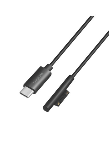 PA0224,CABLU alimentare LOGILINK, pt. Microsoft Surface, USB Type-C (T) la Surface conector, 1.8m, black, "PA0224"