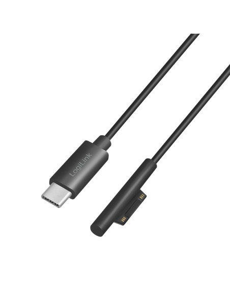 PA0224,CABLU alimentare LOGILINK, pt. Microsoft Surface, USB Type-C (T) la Surface conector, 1.8m, black, "PA0224"