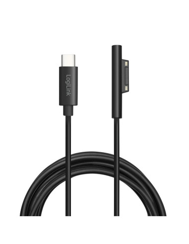 PA0224,CABLU alimentare LOGILINK, pt. Microsoft Surface, USB Type-C (T) la Surface conector, 1.8m, black, "PA0224"