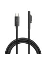 PA0224,CABLU alimentare LOGILINK, pt. Microsoft Surface, USB Type-C (T) la Surface conector, 1.8m, black, "PA0224"