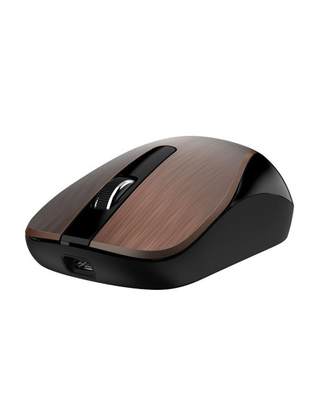 31030011414,Mouse Genius, "ECO-8015", PC sau NB wireless, 2.4GHz, optic, 1600 dpi, butoane/scroll 3/1, maro, "31030011414"