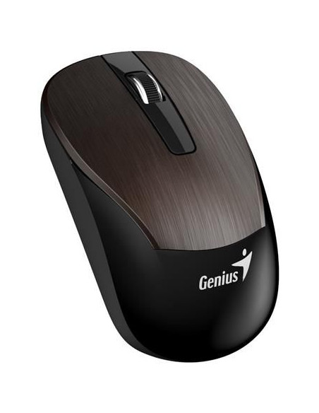 31030011414,Mouse Genius, "ECO-8015", PC sau NB wireless, 2.4GHz, optic, 1600 dpi, butoane/scroll 3/1, maro, "31030011414"