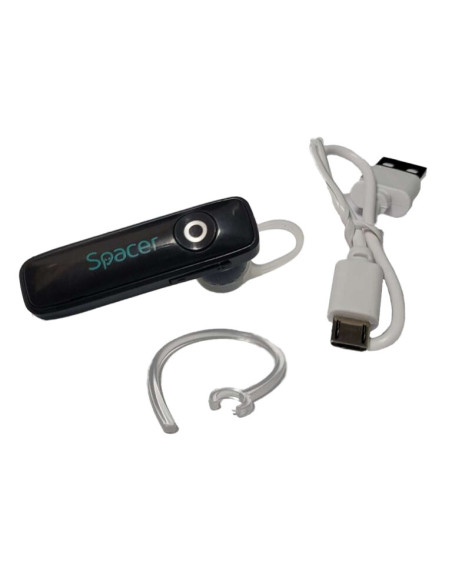 SPBH-HF-01-BK,CASCA Spacer wireless, pt. smartphone, monocasca, microfon pe casca, negru, "SPBH-HF-01-BK"