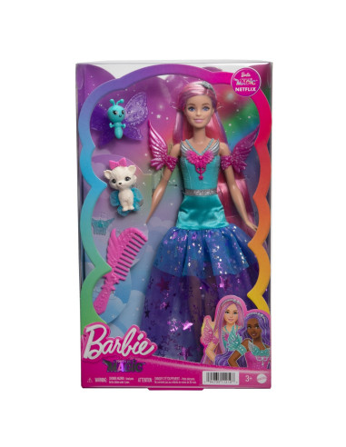 MTHLC32,Barbie Papusa Barbie Zana Cu Rochie Albastra