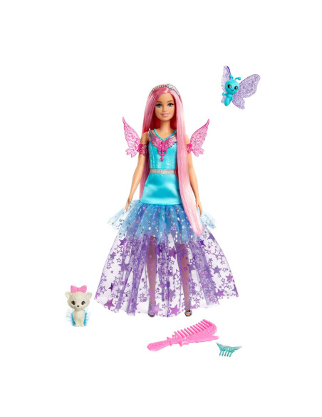 MTHLC32,Barbie Papusa Barbie Zana Cu Rochie Albastra