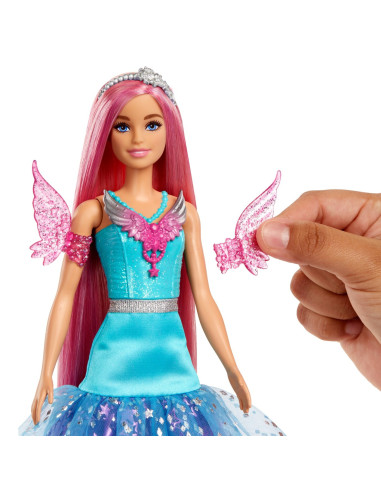 MTHLC32,Barbie Papusa Barbie Zana Cu Rochie Albastra