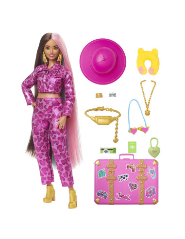 MTHPT48,Barbie Extra Fly Papusa Barbie Bruneta In Safari