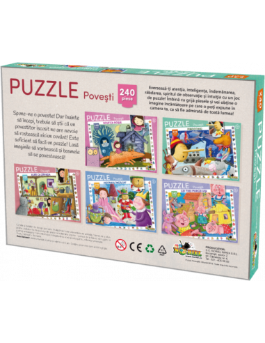 Puzzle Noriel, Colectia povesti pinocchio, 240 piese,NOR3041