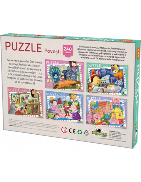 Puzzle Noriel, Colectia povesti pinocchio, 240 piese,NOR3041
