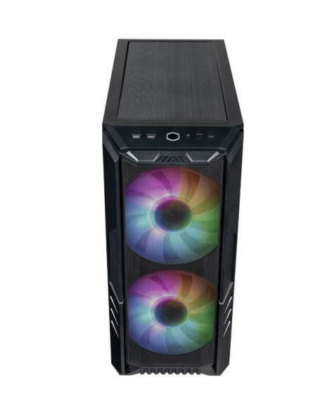H500-KGNN-S00,Carcasa Cooler Master HAF 500, U3X2,U3.1 Type C x1, E-ATX, 200mm ARGB fan x2, 120mm ARGB fan x1 in rear,black, "H5