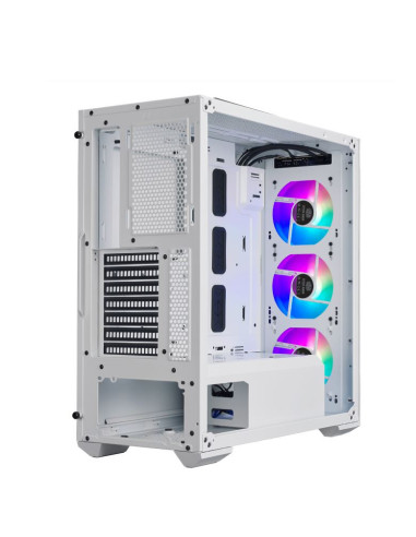 TD500V2-WGNN-S00,Carcasa Cooler Master TD500 MESH V2 white, U3x2,U3.1type Cx1,CNC TG,w/hub,CF120 ARGBx3,white,PSU cover,mesh, "T