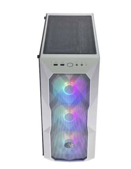 TD500V2-WGNN-S00,Carcasa Cooler Master TD500 MESH V2 white, U3x2,U3.1type Cx1,CNC TG,w/hub,CF120 ARGBx3,white,PSU cover,mesh, "T