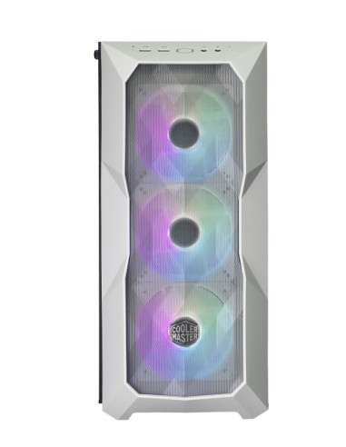 TD500V2-WGNN-S00,Carcasa Cooler Master TD500 MESH V2 white, U3x2,U3.1type Cx1,CNC TG,w/hub,CF120 ARGBx3,white,PSU cover,mesh, "T