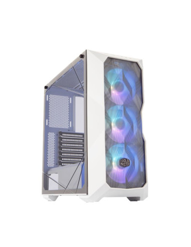 TD500V2-WGNN-S00,Carcasa Cooler Master TD500 MESH V2 white, U3x2,U3.1type Cx1,CNC TG,w/hub,CF120 ARGBx3,white,PSU cover,mesh, "T