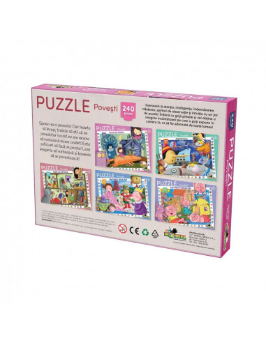 Puzzle clasic Noriel, Scufita rosie, 240 piese,NOR3065