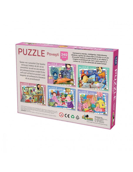 Puzzle clasic Noriel, Scufita rosie, 240 piese,NOR3065